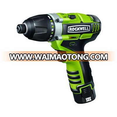 Rockwell 12-Volt LithiumTech 3RILL 3-in-1 Impact Driver with 2 Batteries